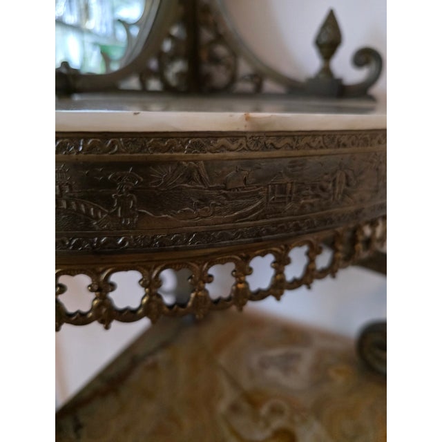 1900-1909 Cherub Cupid Bronze Etagere For Sale - Image 16 of 17