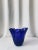 Handkerchief Vase in Blue Glass For Sale - Image 3 of 10