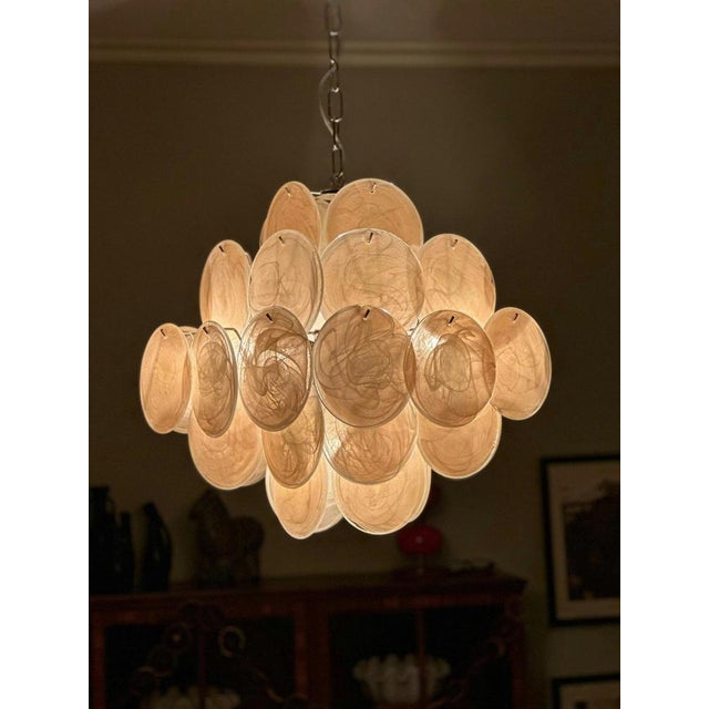 Murano Glass Disk Pendant, 1970s For Sale - Image 4 of 7