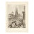 "Fifth Avenue and St. Patrick's Cathedral" 1939 Etching by Anton Schutz For Sale