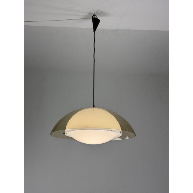 Large Space Age UFO Pendant Lamp from Stil-Luce, 1970s For Sale - Image 4 of 9