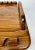 Brown Vintage Handcrafted Wood Bar Tray With Pyrography Sailing Ship For Sale - Image 8 of 8