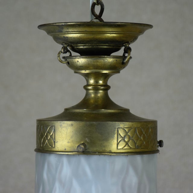 Art Nouveau Ceiling Lamp. Sweden, 1900s For Sale - Image 4 of 7