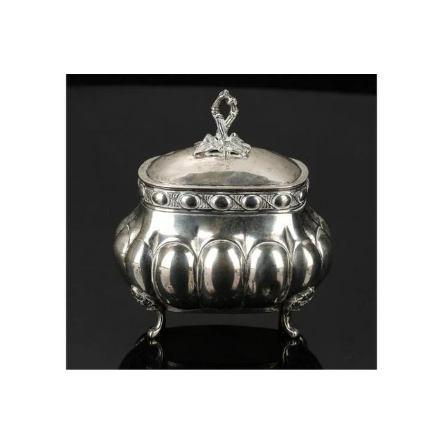 Hallmark 830 Silver Sugar Bowl, Northern Europe For Sale - Image 3 of 3
