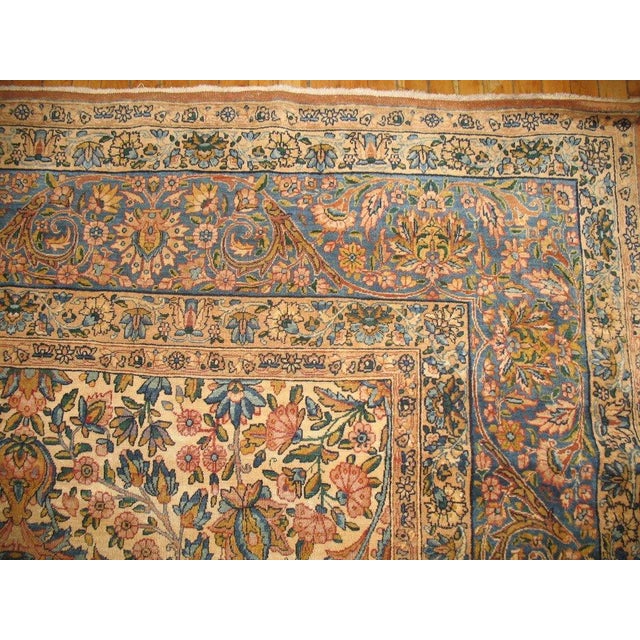 American Zabihi Collection Persian Lavar Kerman Oversize Rug For Sale - Image 3 of 6
