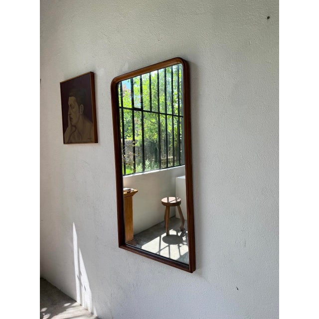 1970s Scandinavian Mirror in Teak, 1970 For Sale - Image 5 of 18