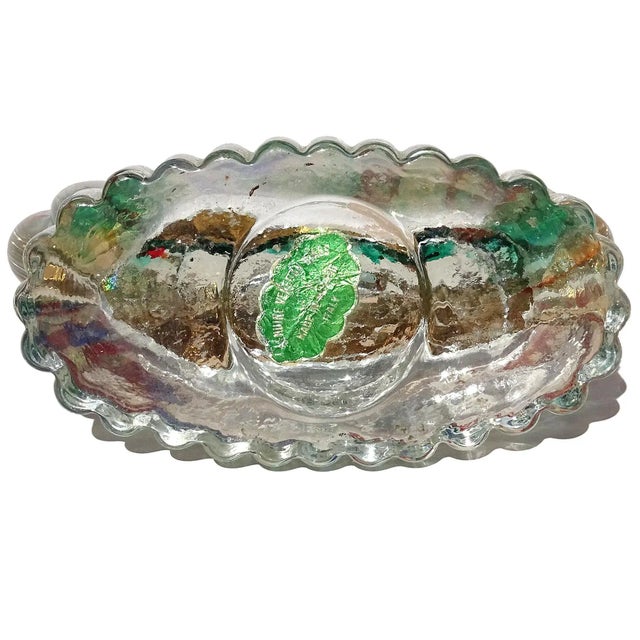 Murano Venetian Double Fish Vintage Italian Art Glass Mid-Century Aquarium Sculpture on Base For Sale In Orlando - Image 6 of 7