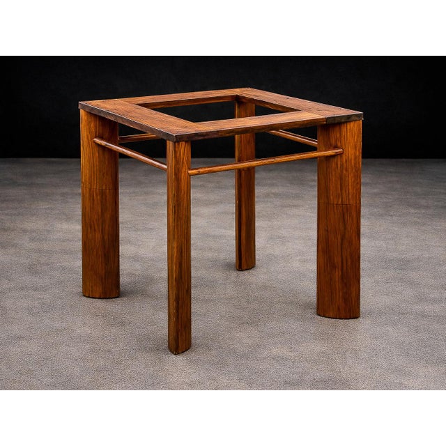 Round Dining Table in Caviúna Wood by Joaquim Tenreiro, Brazil, 1950s For Sale - Image 9 of 14