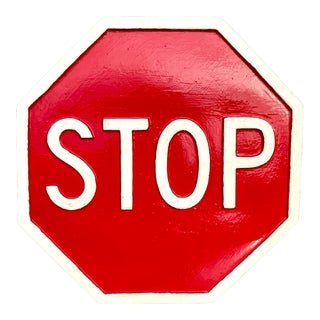 Vintage Small Decorative Stop Sign For Sale