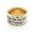 Mid 20th Century Health & Happiness 14k Yellow Gold Sterling Silver Hebrew Pray Ring - Size 6.5 For Sale - Image 4 of 9
