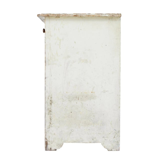 19th Century Swedish Rustic Painted Pine Dresser Base For Sale - Image 6 of 9