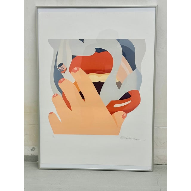 Tom Wesselmann, American Pop Art artist (1931-2004) Smoking, 1980 Numbered and signed silkscreen print This piece has an...