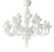 Italina White Murano Style Glass Chandelier by Simoeng For Sale