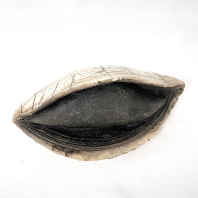 Vallauris Vintage French Ceramic Clam Sculpture For Sale - Image 4 of 12