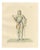 Camille Bonnard, Joan of Arc in Armor, Hand-Colored Lithograph, 1845 For Sale