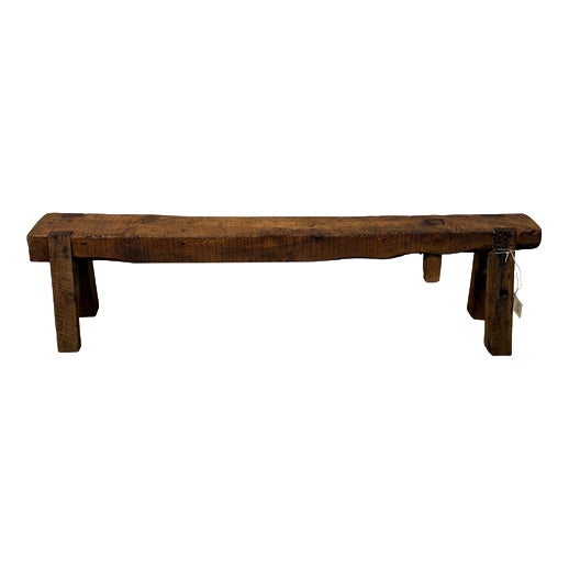 19th Century Rustic Larch Bench For Sale