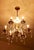 Metal Chandelier with Crystal Trimmings For Sale - Image 3 of 6