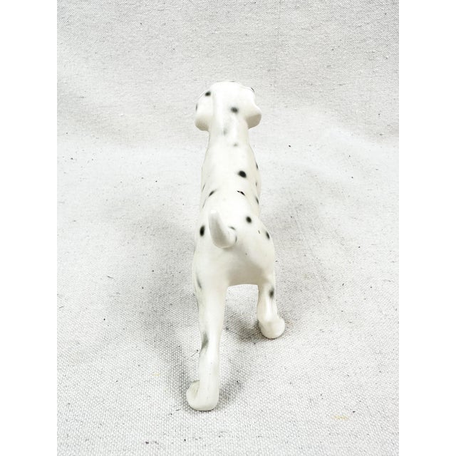 Traditional Vintage Hand-Painted Ceramic Dalmatian Dog Figurine For Sale - Image 3 of 7