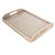 Artifacts Rattan Rectangular Tray with Glass Insert in White Wash - 17" For Sale - Image 4 of 6