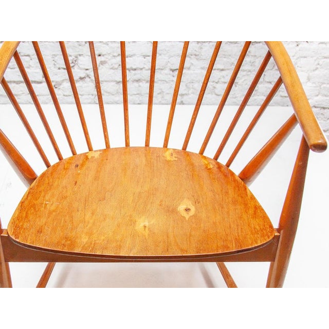 Set of Armchairs Model Sun Feather attributed to Sonna Rosen from Nässjö Stolfabrik, Sweden, 1954 For Sale - Image 15 of 18