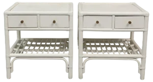 Bedside Tables by Dux, Bois & Bambou, Sweden, 1960s, Set of 2