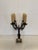 This Rococo Revival style cadleabra is characterized by its heavily detailed scrollwork, twisting center column and...