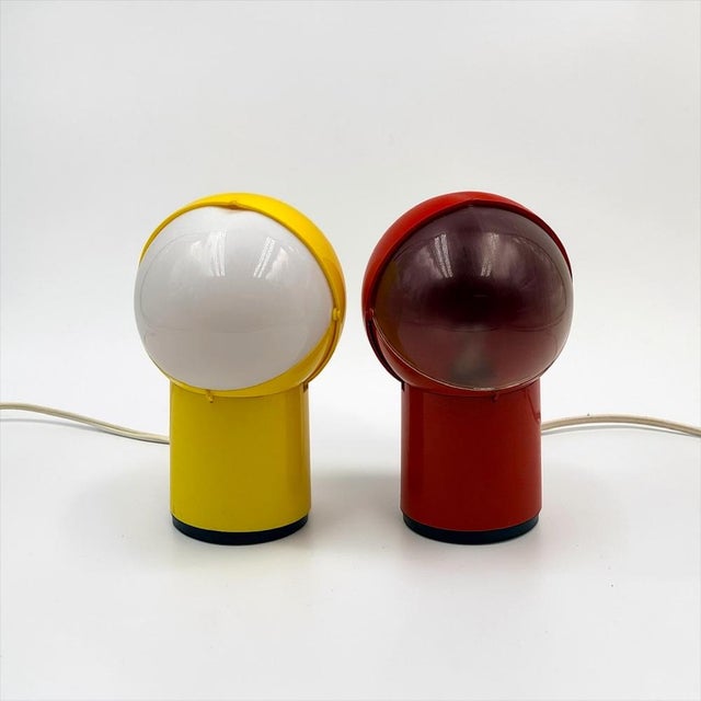 Space Age Sfera Notte Table Lamps from Gagiplast, 1970s, Set of 2 For Sale - Image 3 of 17
