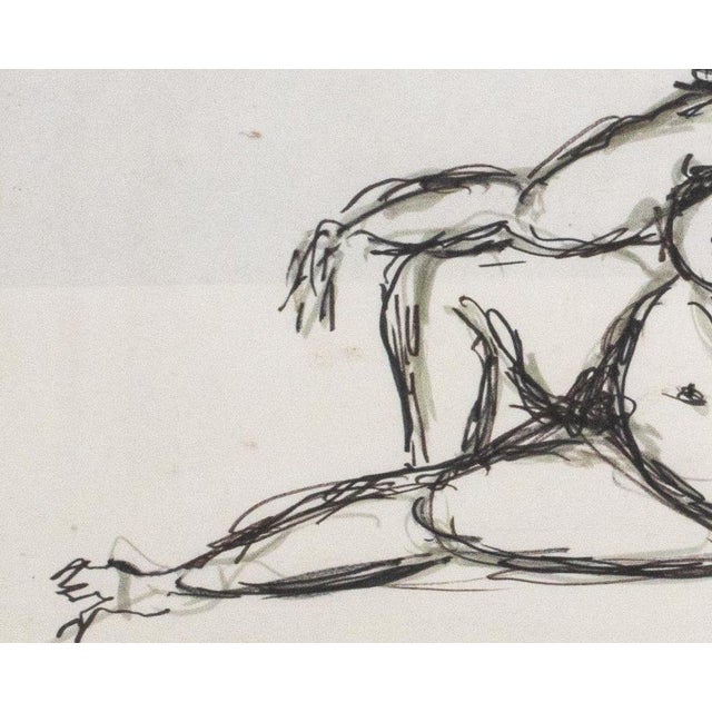 Contemporary Kayo Lennar "Viva" Ink on Paper For Sale - Image 3 of 8