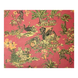 Vintage Thibaut Indian Cotton Chintz- 5 Yards For Sale