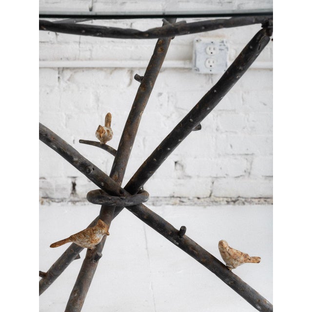 Faux Bois Outdoor Dining Set For Sale - Image 11 of 15