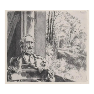1872 Felix Bracquemond Portrait of Meyer-Heine
