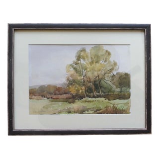 Ronald Birch, Autumn in Wiltshire, 1974, Watercolour Painting For Sale