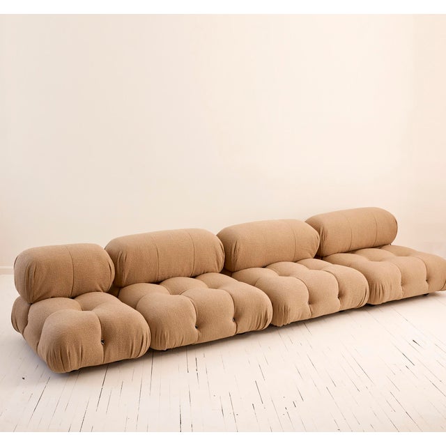 Textile Mario Bellini "Camaleonda" Modular Lounge Chair in Boucle Made by B and B Italia, 1970s For Sale - Image 7 of 7