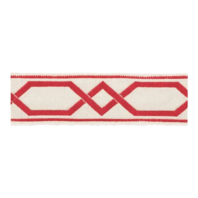 Schumacher Saint Tropez Braid in Coral For Sale