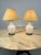 Ivory Murano and Brass Glass Table Lamps by F. Fabbian, Italy, 1970s, Set of 2 For Sale - Image 8 of 11