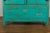19th Century Chinese Qing Dynasty Cabinet with Custom Blue Green Lacquer & Carved Apron For Sale - Image 10 of 12