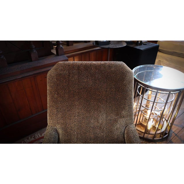 Set of Lounge Chair and Ottoman in Velvet, 2010s For Sale - Image 15 of 18