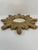Vintage Mid Century 16.5" Creamy Giltwood Sunburst Wall Mirror For Sale - Image 4 of 18
