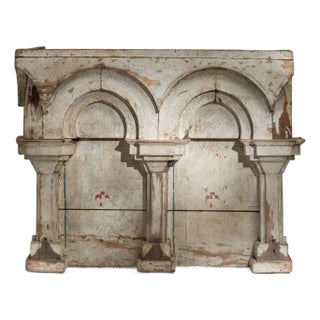 Early 19th Century France Neoclassical Antique White Wood Decorative Object For Sale