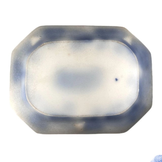 Early 19th Century Early 19th Century Flow Blue Octagonal Serving Platter For Sale - Image 5 of 5