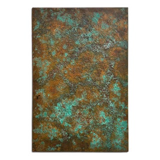Textured Copper Wall Art With Green & Brown Patina by Jeremy Maronpot For Sale