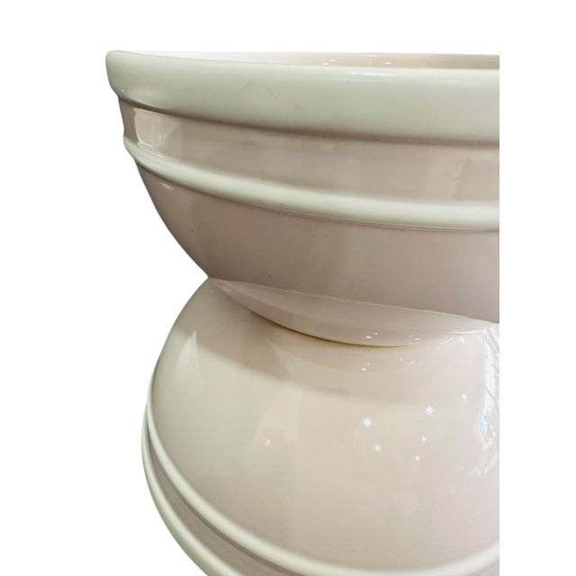 Ceramic Kate Spade by Lenox "Sculpted Stripe" All-Purpose Bowls in Blush - Set of 4 For Sale - Image 7 of 11