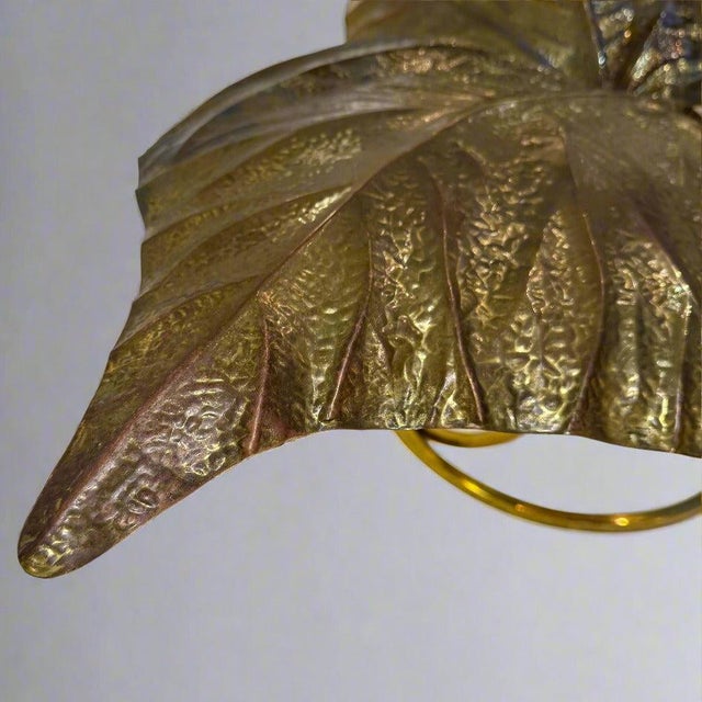 1970s 1970s Carlo Giorgi for Bottega Gadda 'Rabarbaro' Two-Leaf Table Lamp For Sale - Image 5 of 18
