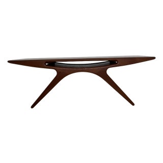Smile Coffee Table in Teak by Johannes Andersen for CFC Silkeborg, Denmark, 1960s For Sale