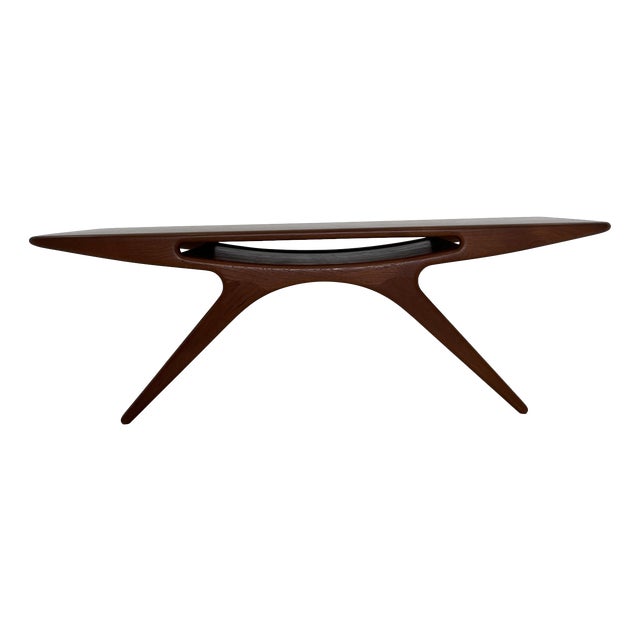 Smile Coffee Table in Teak by Johannes Andersen for CFC Silkeborg, Denmark, 1960s For Sale