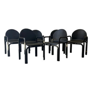 Set of 6 Gae Aulenti for Knoll International 'Orsay' Dining Chairs 1984, Signed For Sale