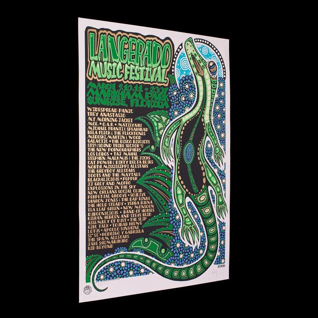 This is a decorative art poster. An American, screenprinted festival print signed by the artist, dated to 2007....