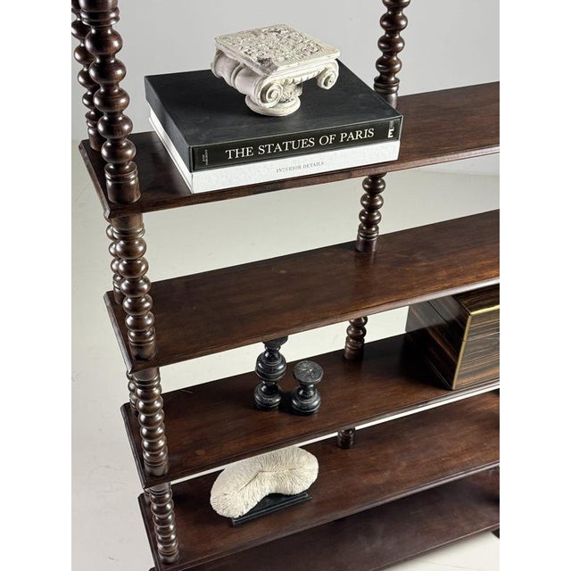 French Bookcase in Walnut For Sale - Image 14 of 18