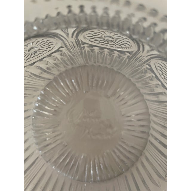 1930s 1930s Art Deco Rona Crystal Glass Lidded Biscuit/Cookie Jar Marked For Sale - Image 5 of 8