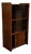 English Oak Bookcase with Sliding Doors, 1960s For Sale